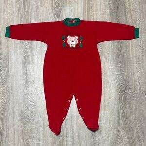 Vintage Santa’s Little Helper Footie
